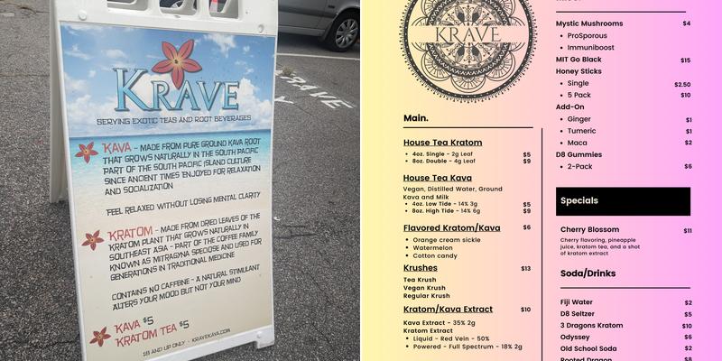 Krave Menu