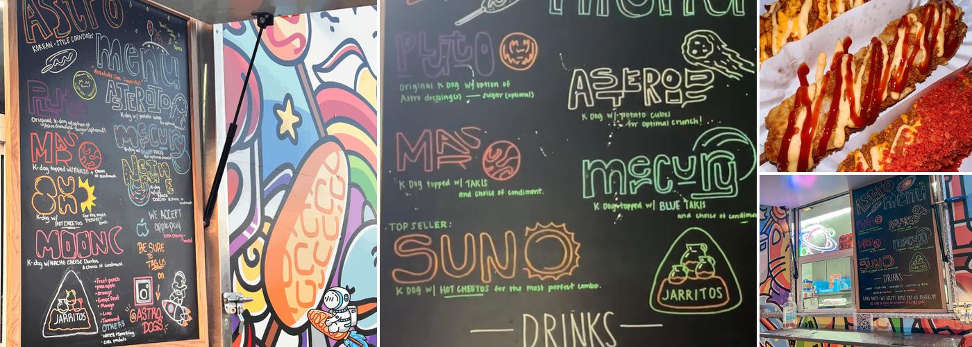 Astro Dogs Menu