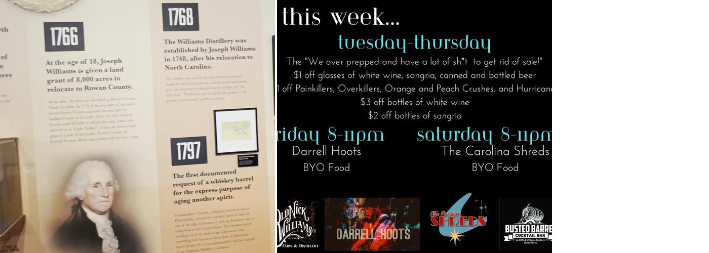 Old Nick Williams Co. Farm & Distillery Menu