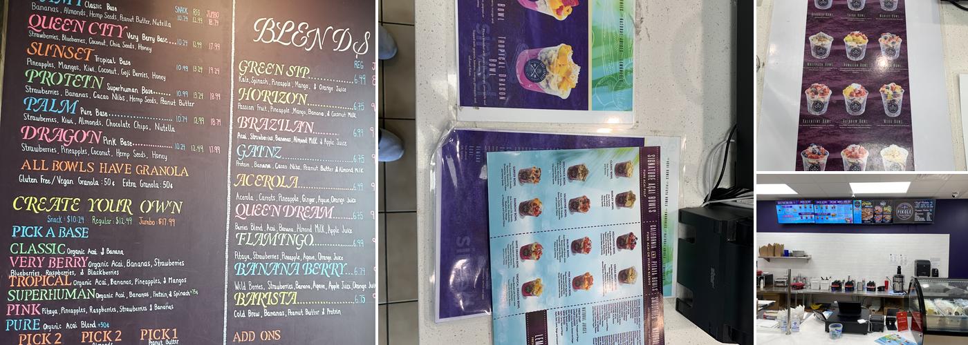 Acai Express Menu