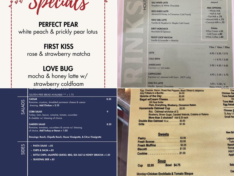 Lil' Bean Cafe Menu