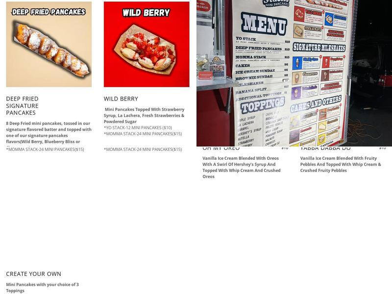 Yo Momma Stacks Menu