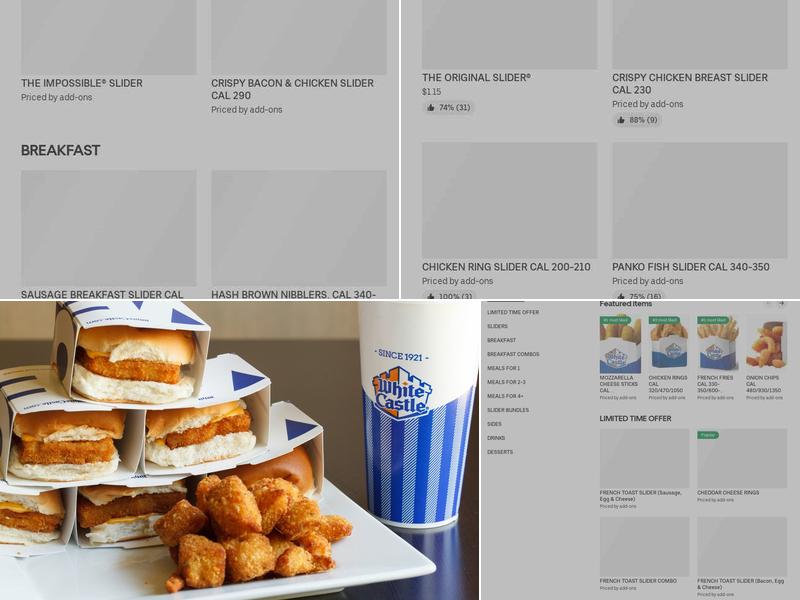 White Castle Menu