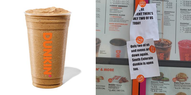 Dunkin' Menu