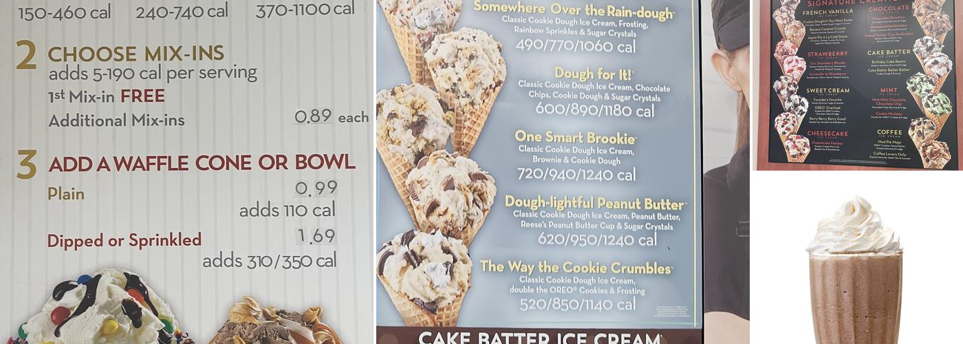 Cold Stone Creamery Menu