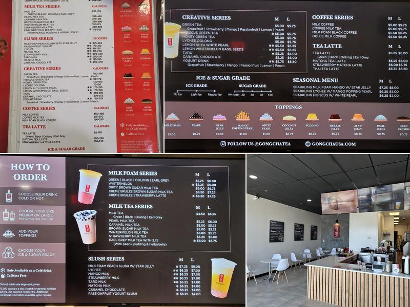 Gong cha Menu