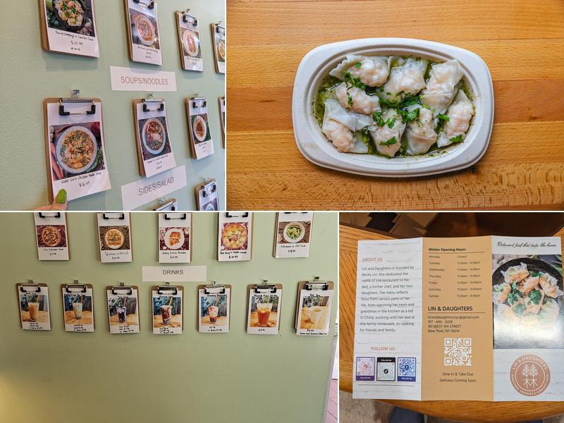 Lin & Daughters Menu