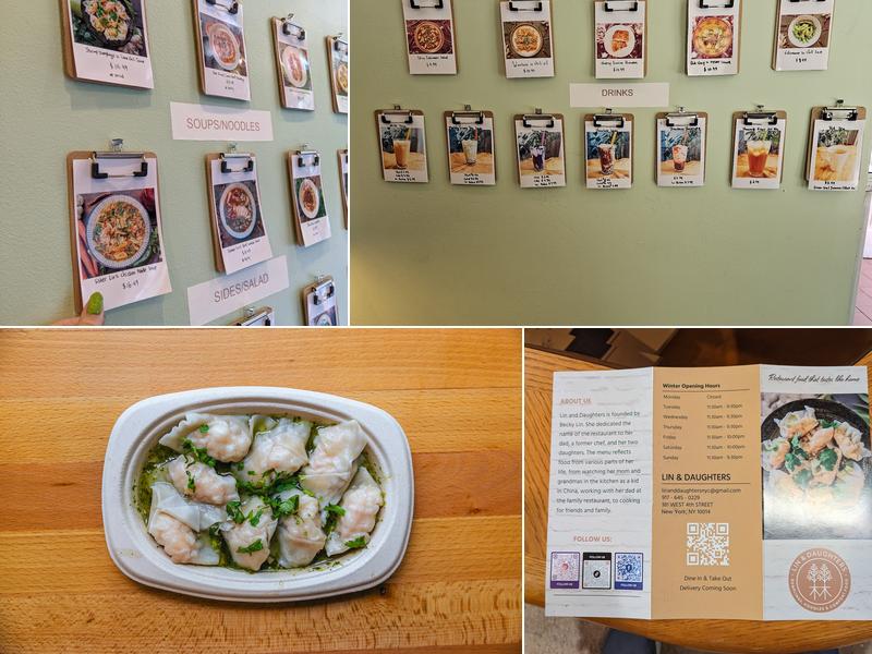 Lin & Daughters Menu