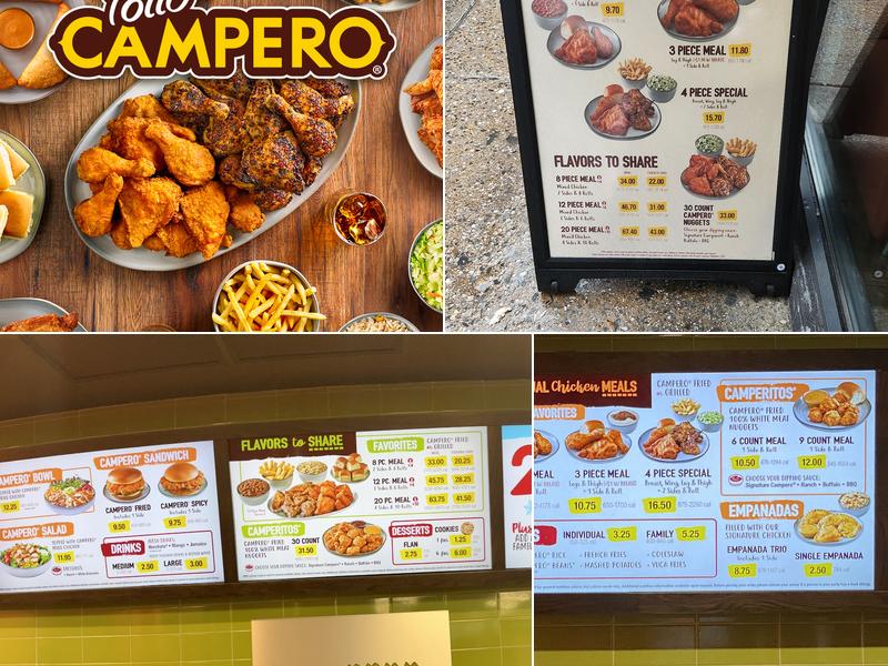 Pollo Campero Menu