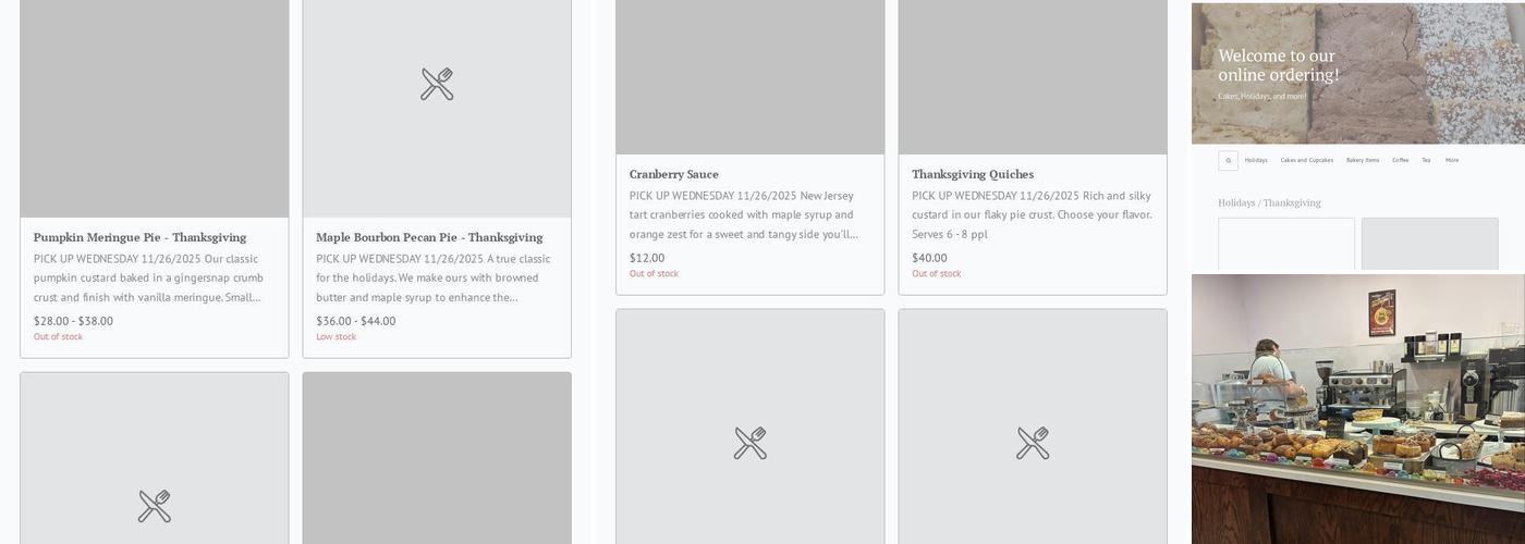 Three Daughters Baking LLC Menu