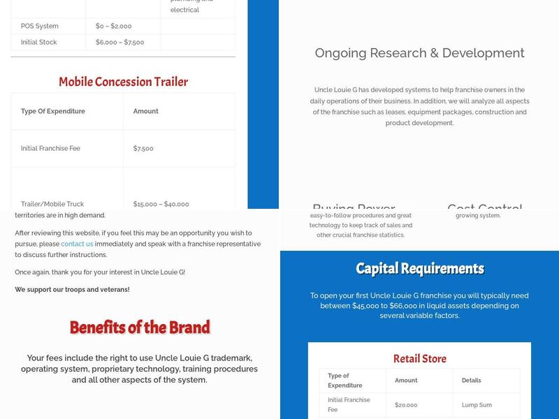 Uncle Louie'gee Menu