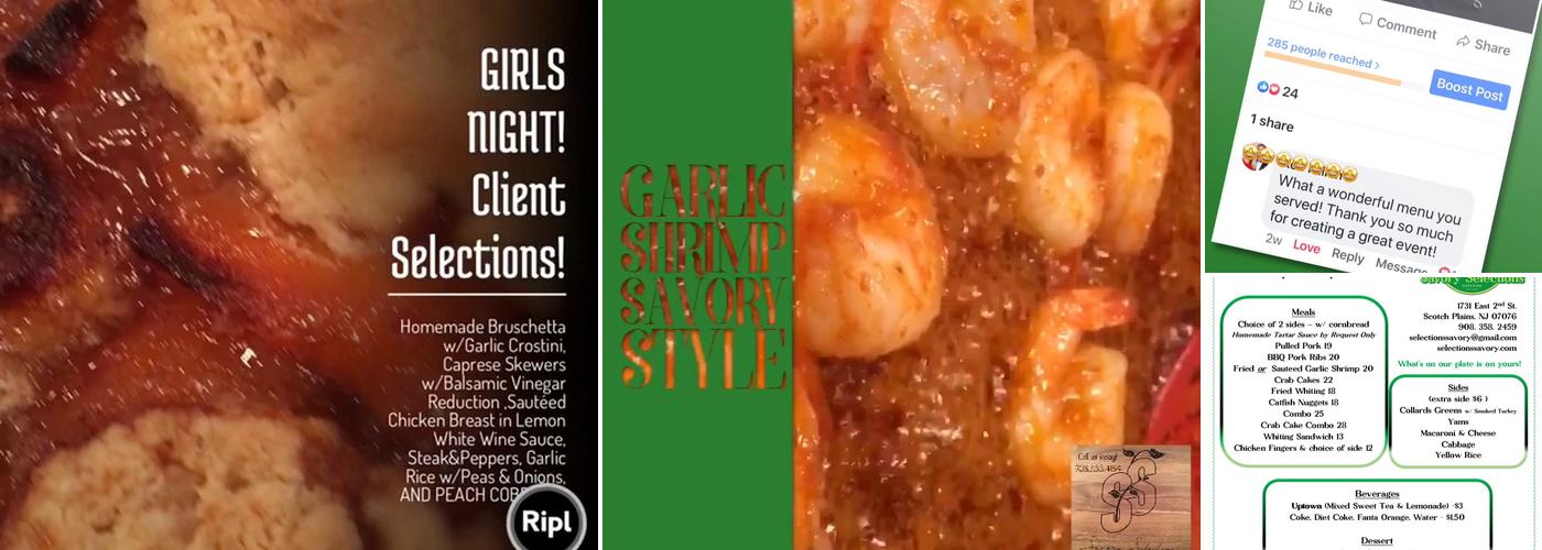 Savory Selections Catering Menu