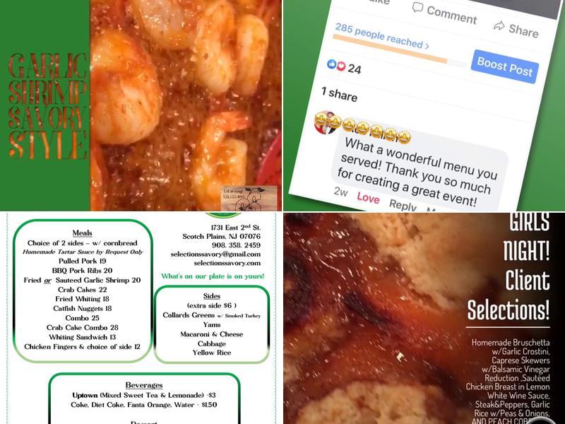 Savory Selections Catering Menu