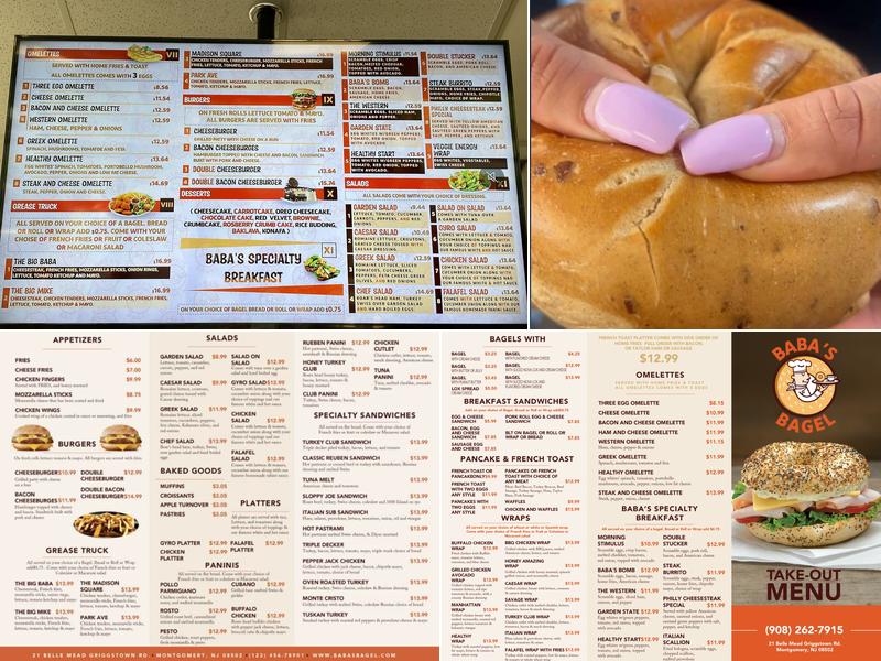 Baba’s Bagel - Belle Mead NJ Menu
