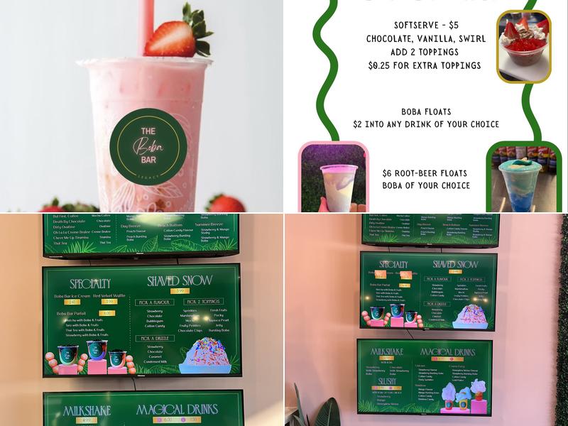 The Boba Bar Menu