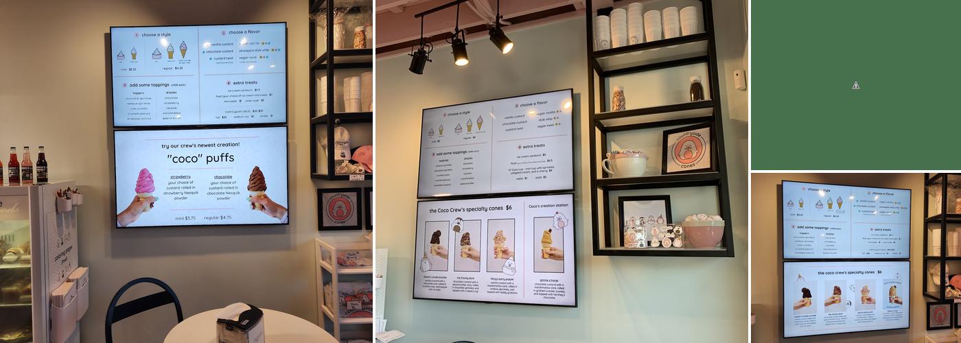 Countryside Cones Menu