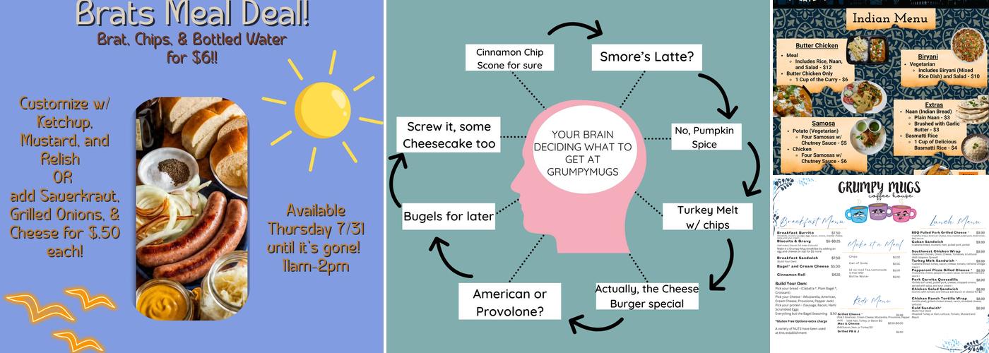 Grumpy Mugs Coffee House Menu