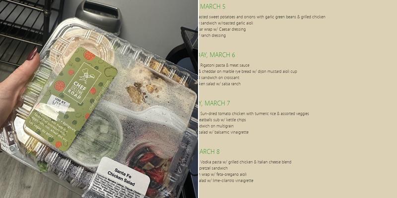 Chef On The Road Menu