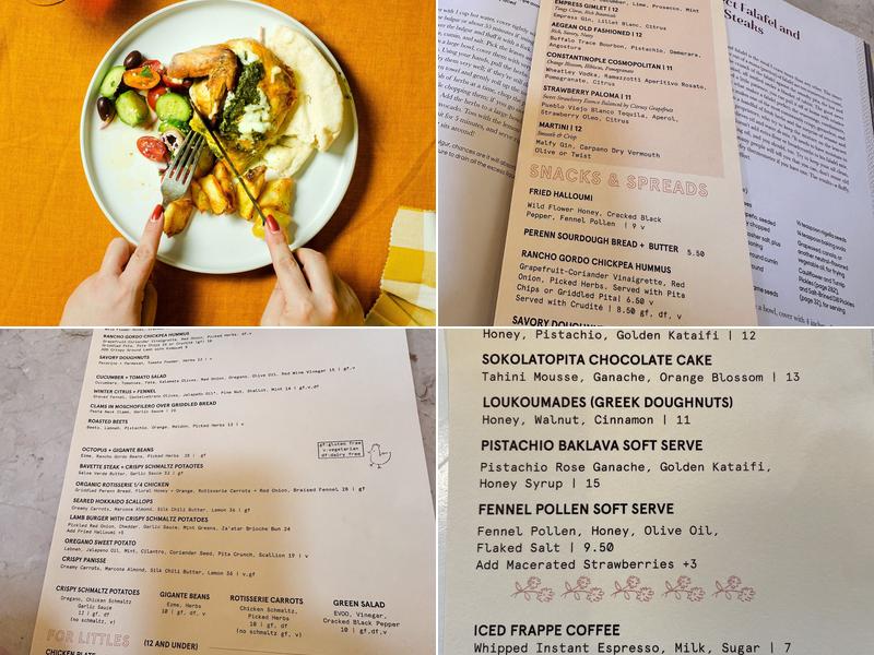 Claio Rotisserie Menu