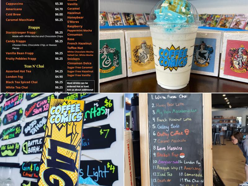 Coffee N' Comics Menu