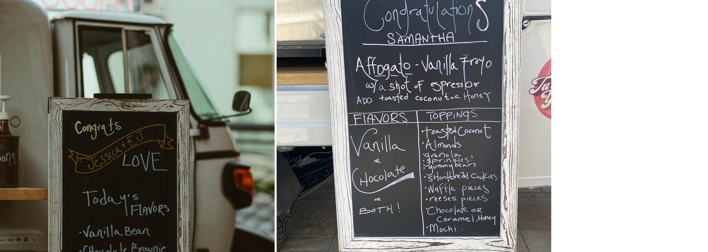 TukTuk YumYum Frozen Yogurt Menu