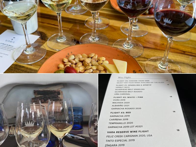 VARA Vinoteca Menu