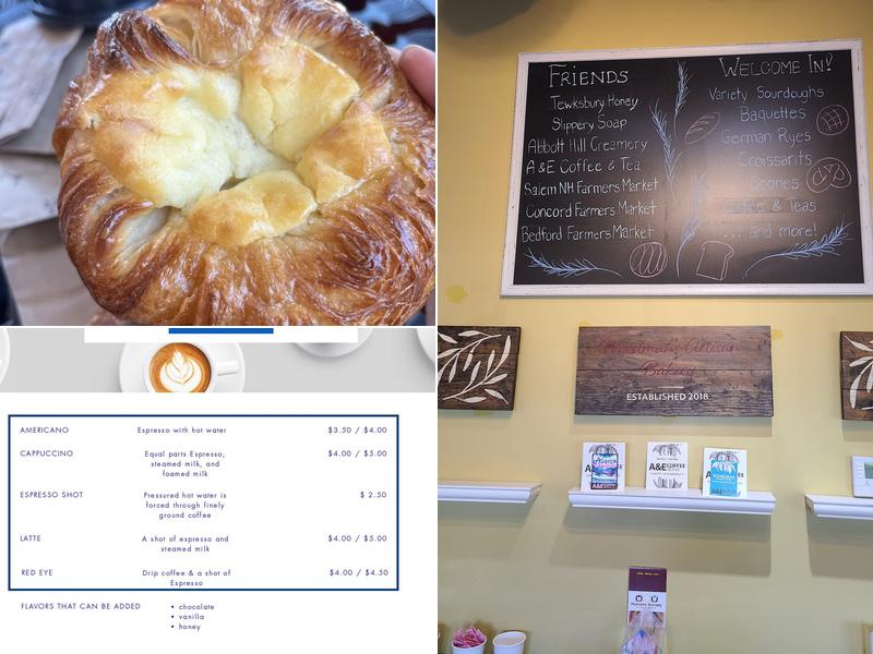 Woodman's Artisan Bakery Menu