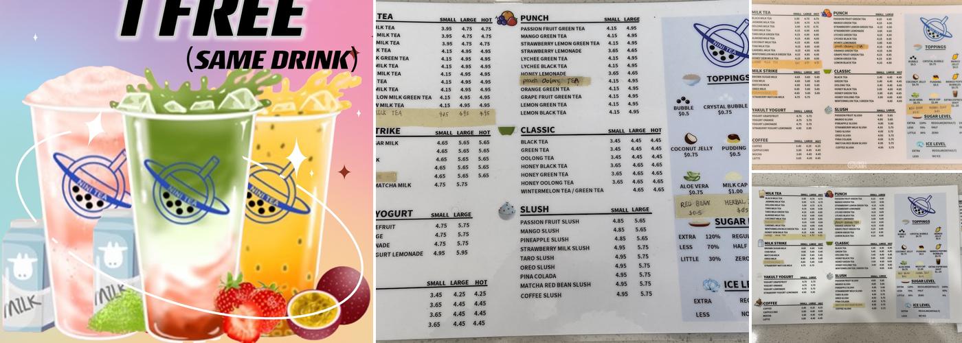 Nini Tea Menu