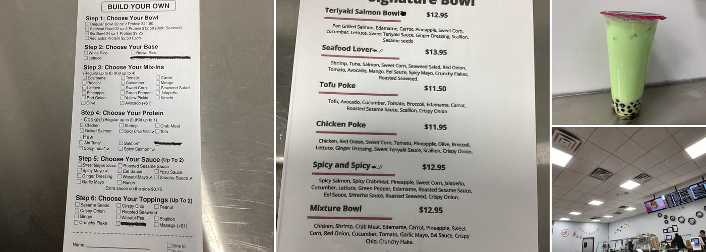 Poke Bar 25 Menu