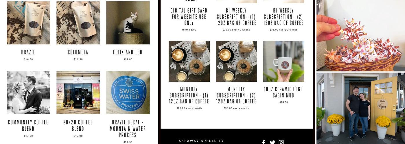 Toasted and Roasted Menu