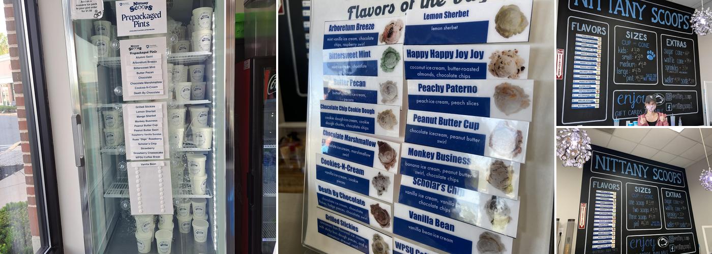 Nittany Scoops Menu