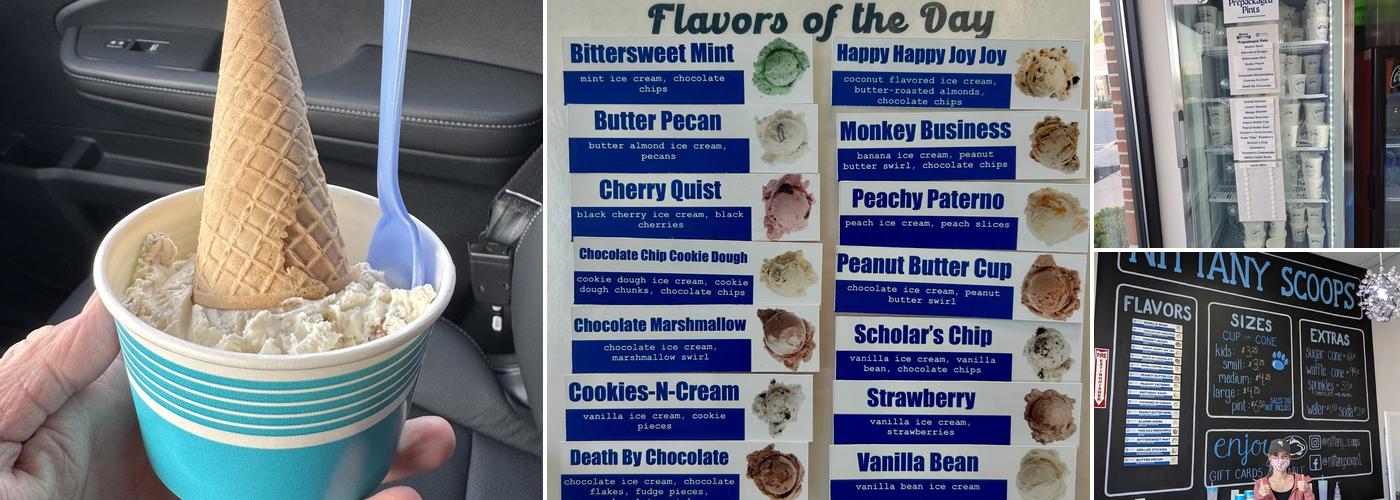 Nittany Scoops Menu