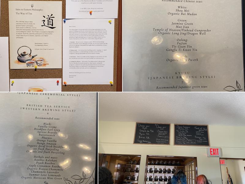 The Philosopher's House Menu