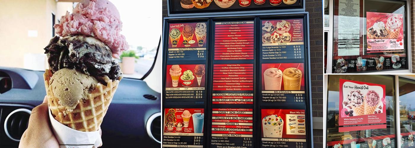 Bruster's Real Ice Cream Menu