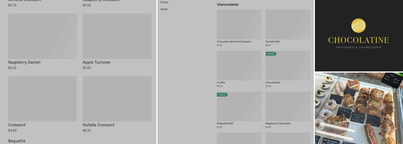 Chocolatine Menu