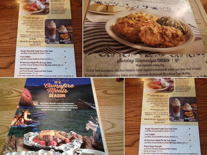 Cracker Barrel Old Country Store Menu