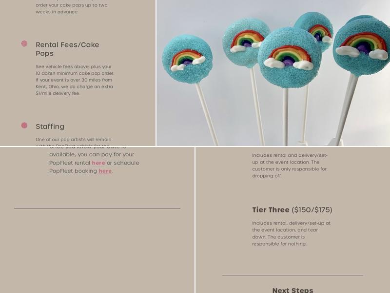 Daisy Pops Menu