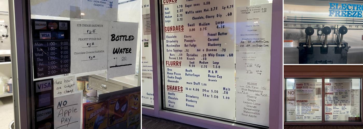 Classic Custard Menu