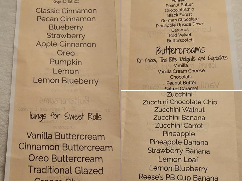 Sweets on the EDG Menu