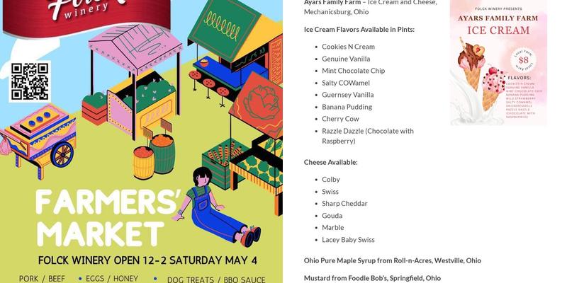 Folck Family Farm Folck Winery Menu