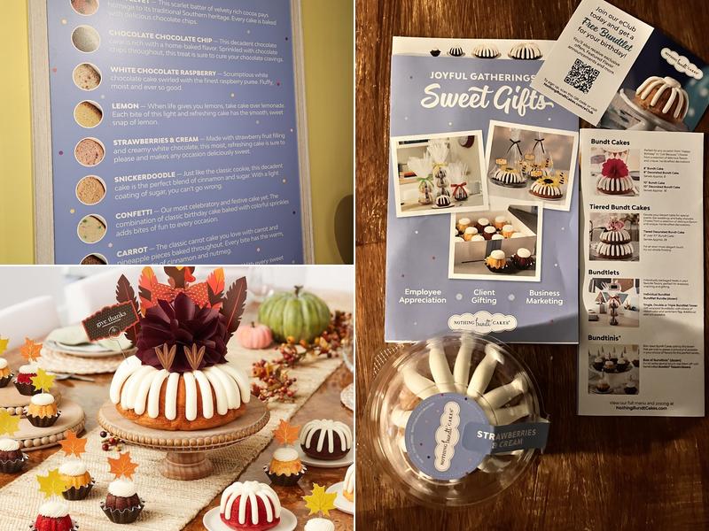 Nothing Bundt Cakes Menu