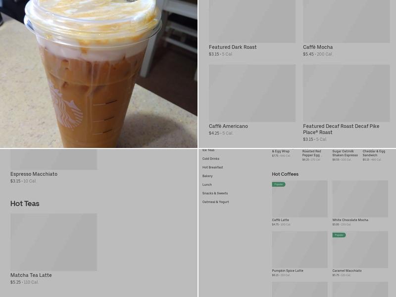 Starbucks Menu