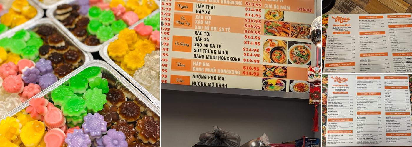 Peachee Đào Menu