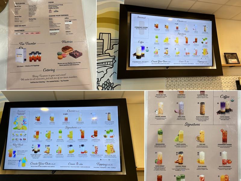 Teaspoon Austin Menu
