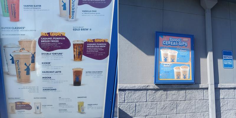 Dutch Bros Coffee Menu