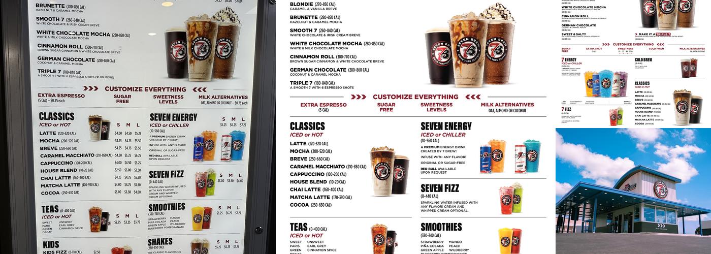 7 Brew Coffee Menu