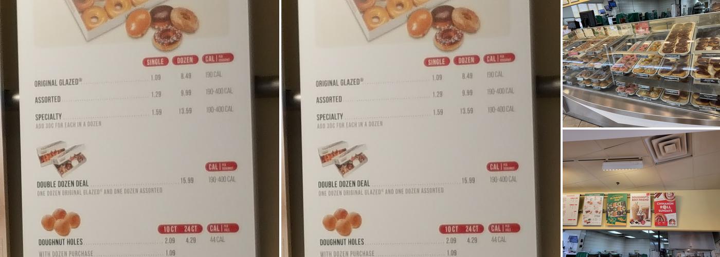 Krispy Kreme Menu