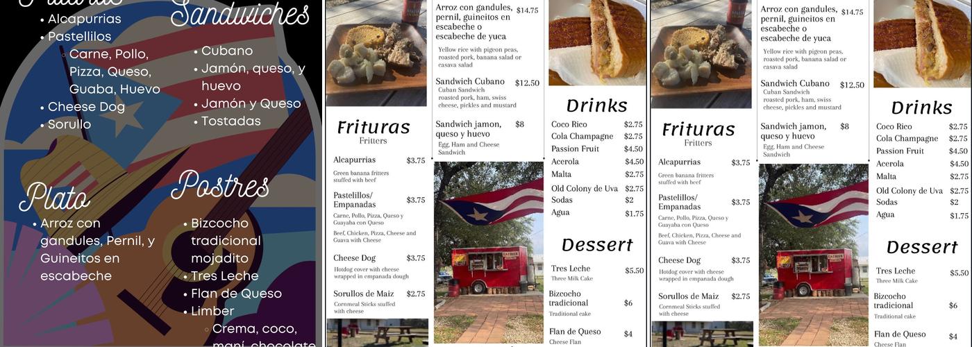 Tu Rancho Boricua Menu