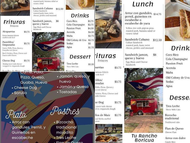 Tu Rancho Boricua Menu
