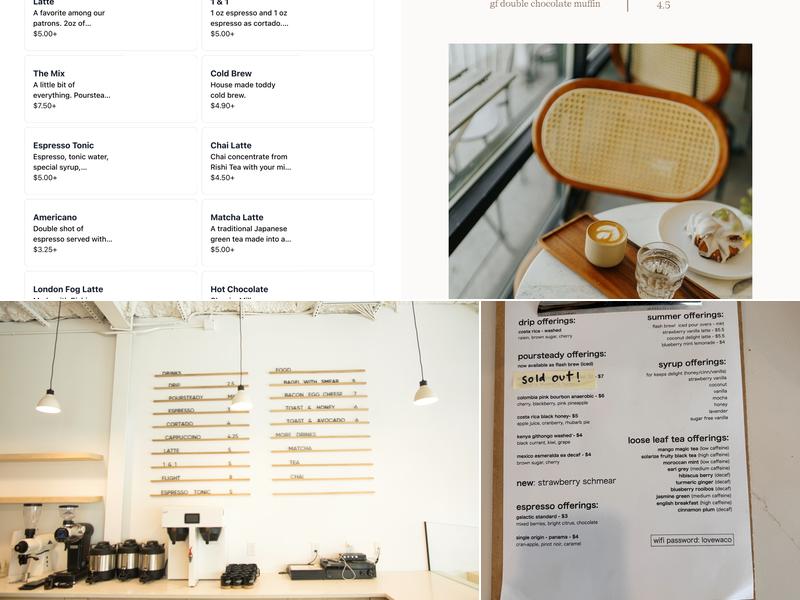 For Keeps Coffee & Bakery Menu